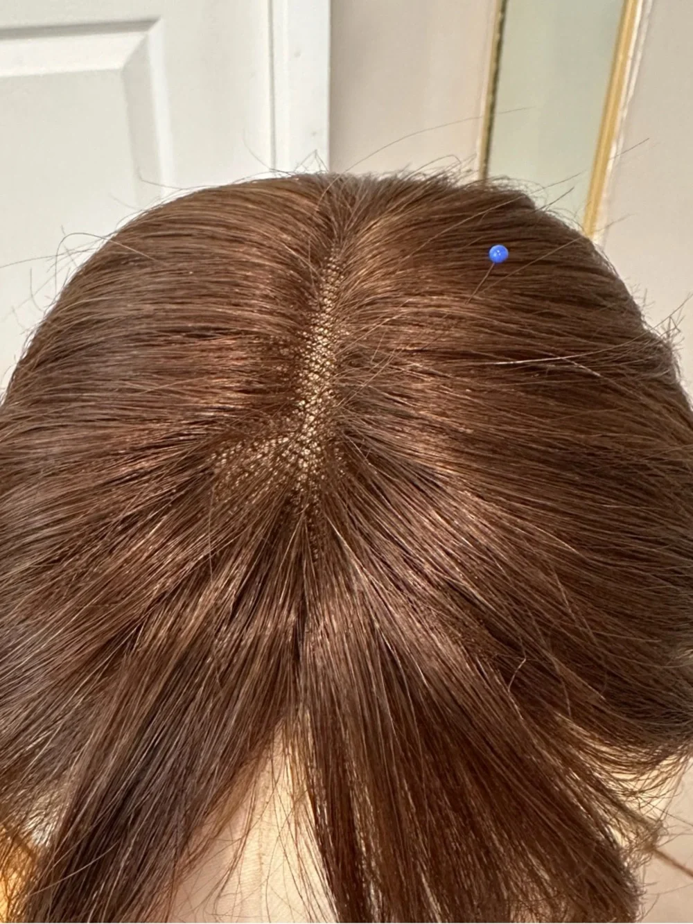 Hair Topper With Bangs 100% Human Hair - Medium Dark‎ Brown (4#) #TB9